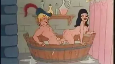 Flicka poserar naken i sexfilmer sovrummet.